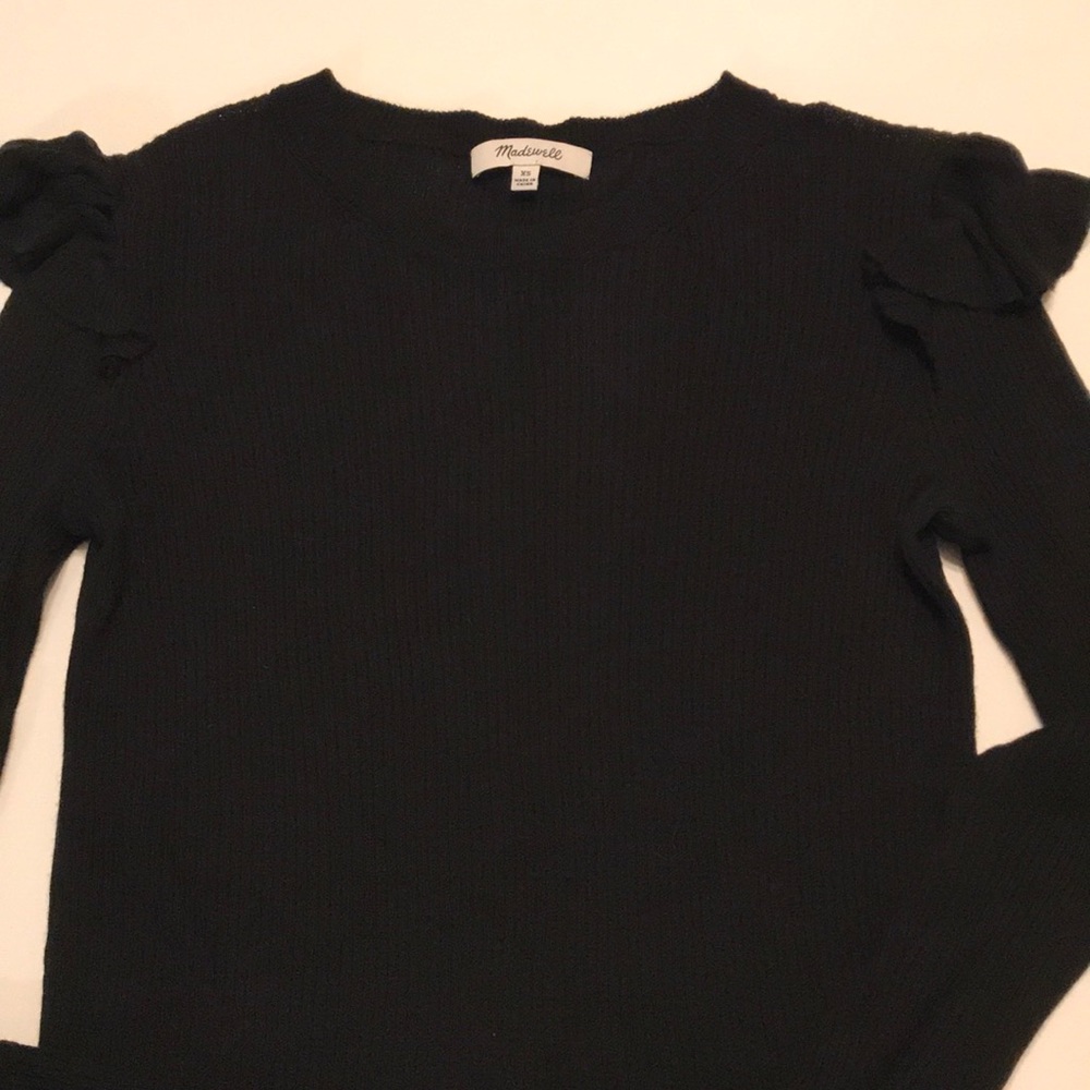 Madewell black long sleeve shirt